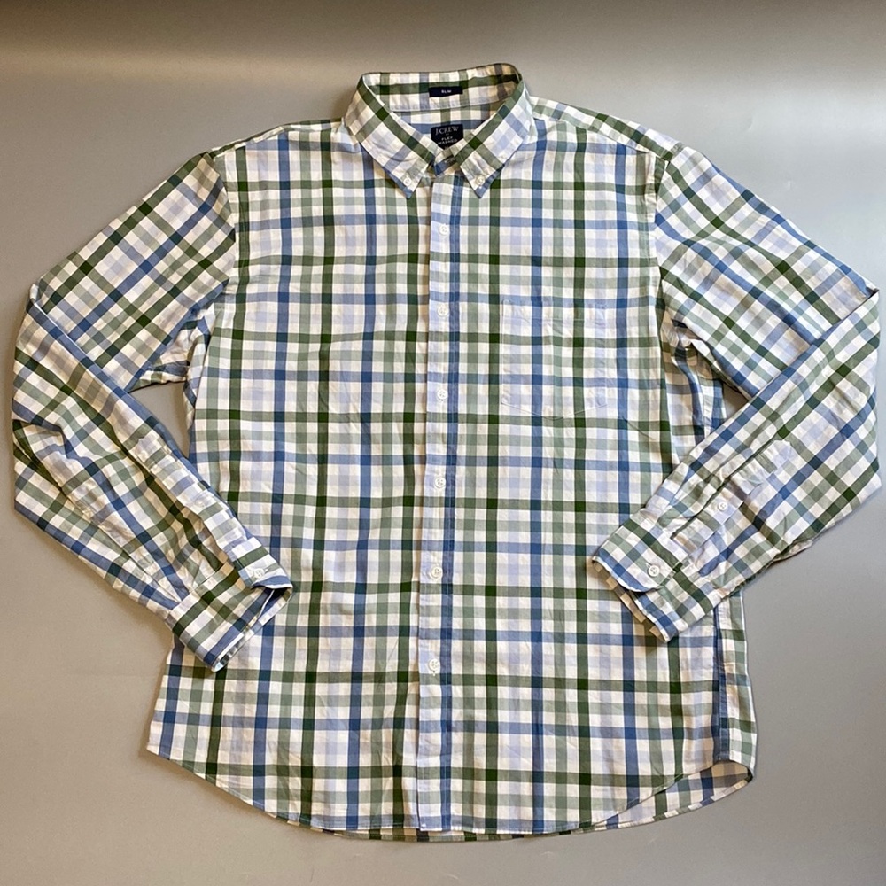 J. Crew Flex Washed Button Down Shirt SIZE XL